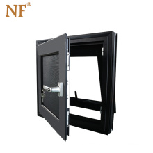 New style aluminum  glazing   hopper window,top-hinged window